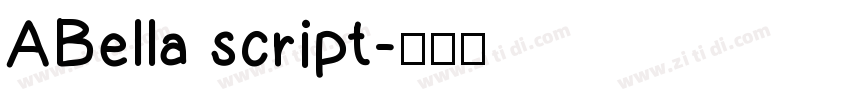 ABella script字体转换